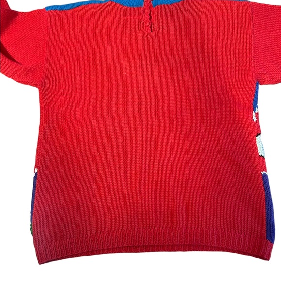 Vtg 90s 00s Studio Collection Cat Purrfect Day Knit Sweater Sz M Grandmacore - Picture 12 of 12